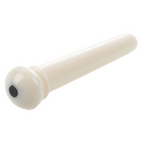 AMS GP310W Plastic Bridge Pin - Ivory with Black Dot (Single)