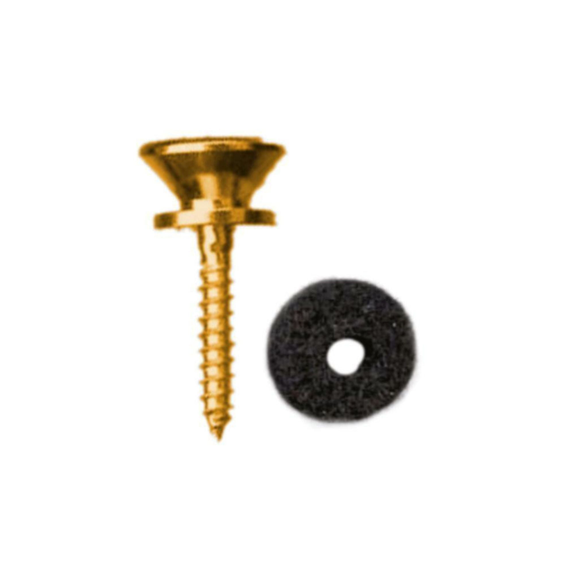AMS GP8469G End Pin with Screw Flat Top - Gold