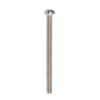Chrome DiMarzio GP063S Humbucker height adjustment machine screw for guitar, 33mm length, shown with threading and metal finish.