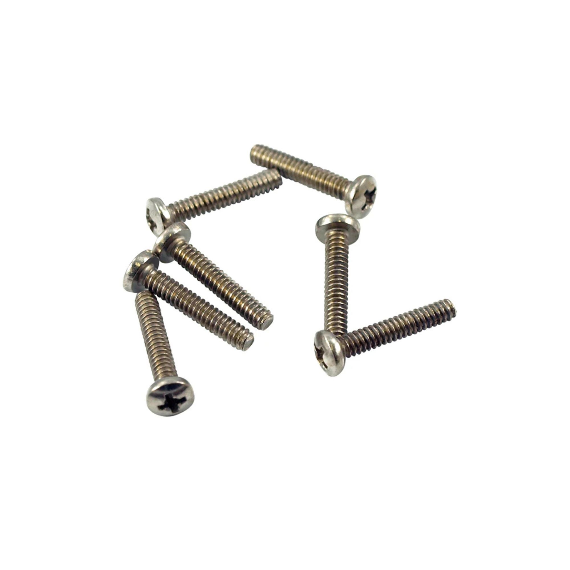 DiMarzio AMS GP975 vintage chrome countersunk height adjustment machine screw for single coil guitar pickups.