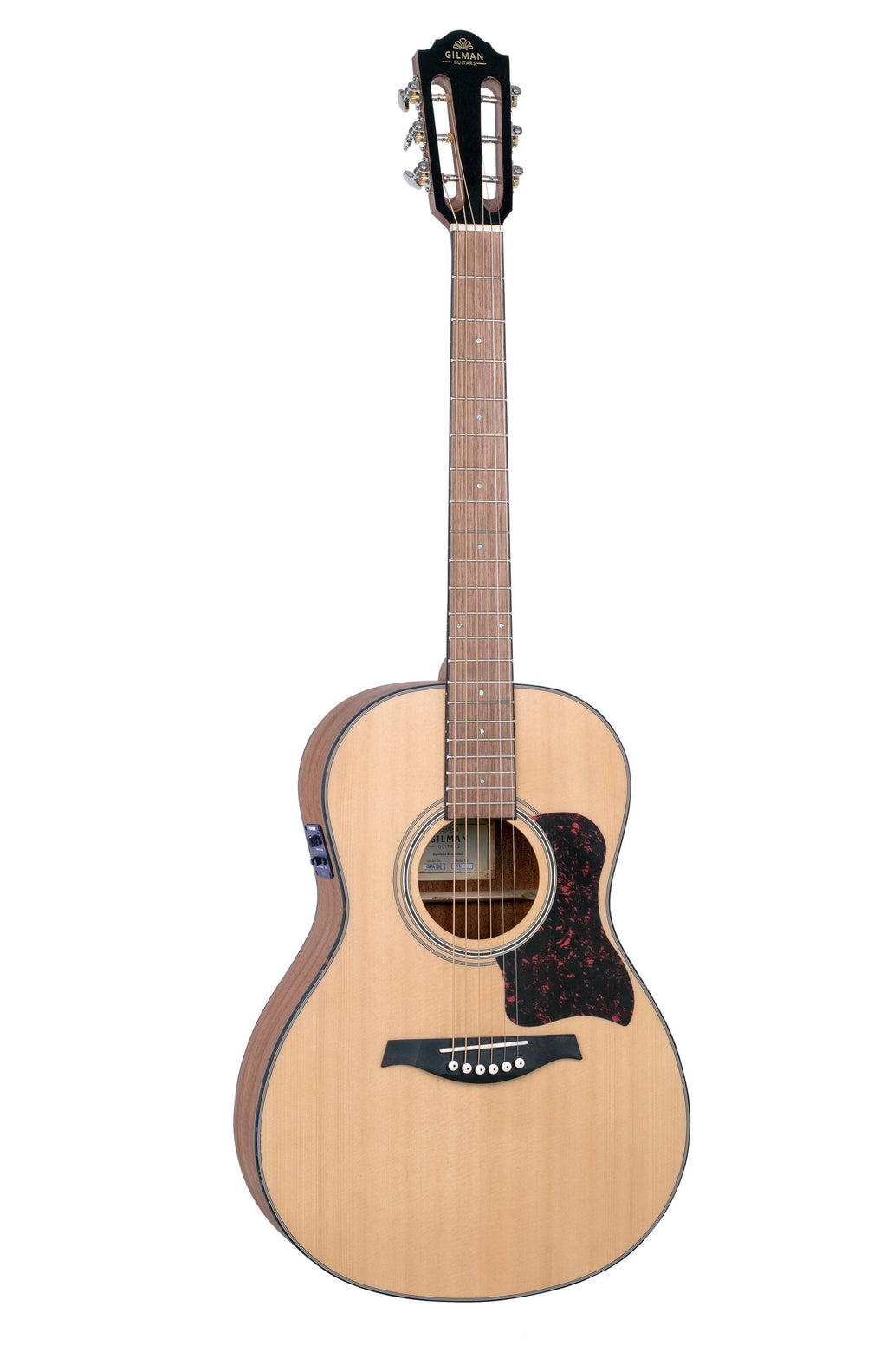 Gilman GPA10 Parlour Acoustic Guitar with Spruce Top in Natural Satin