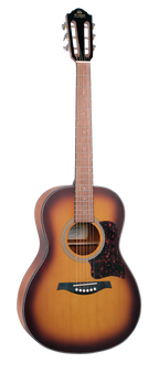 Gilman GPA10 Parlour Acoustic Guitar with Spruce Top in Tobacco Sunburst Satin