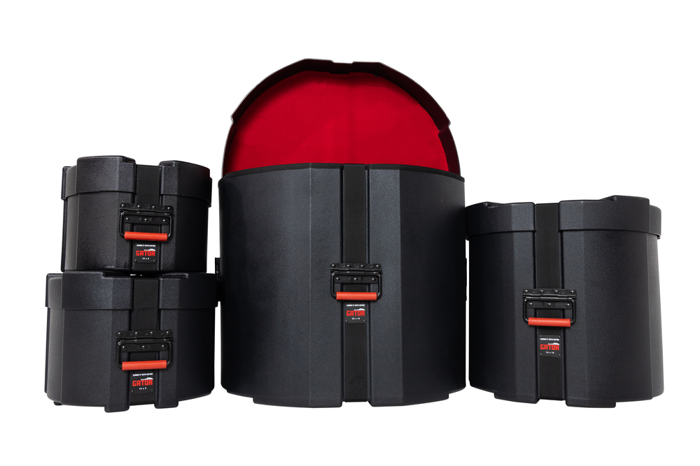 Gator GPROCKPACK Gator Grooves drum case with padded exterior and handles, designed for secure transport of drum gear.