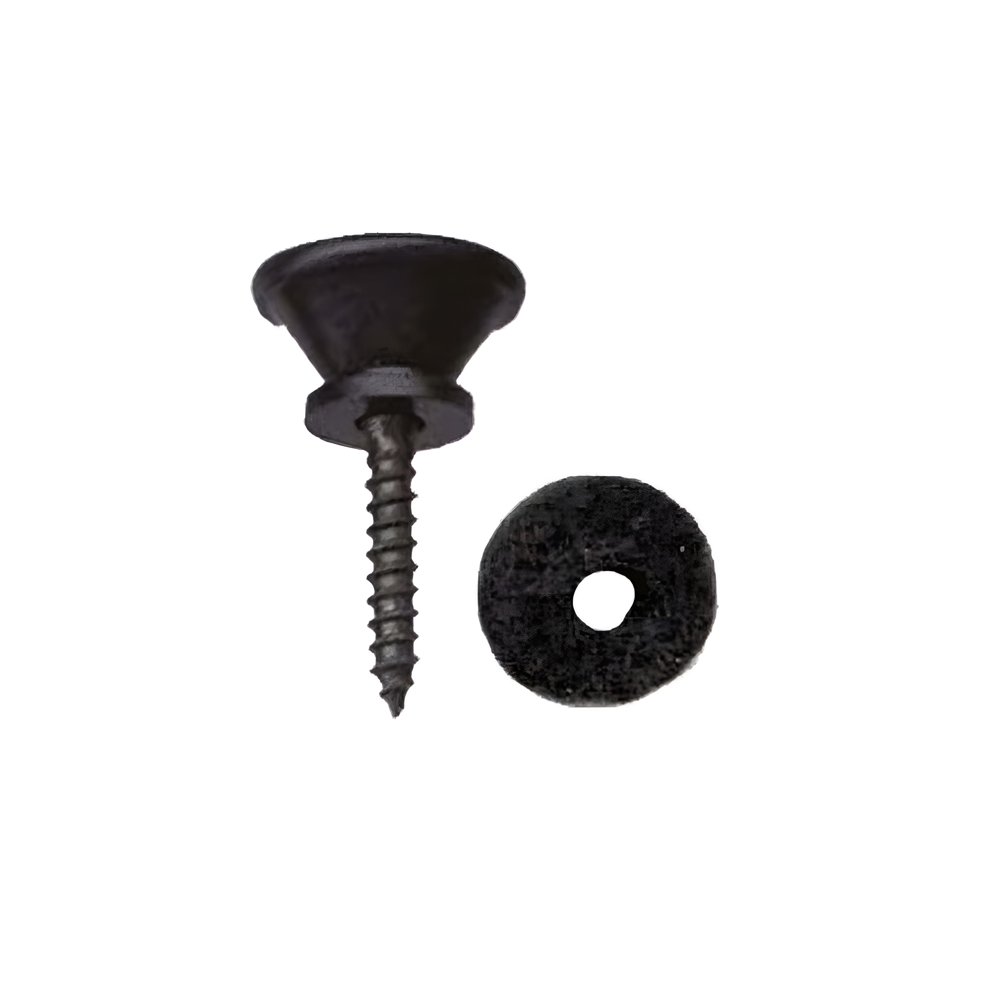 Dr. Parts GPK56B End Pin with Felt & Screw - Black