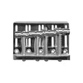 Eagle GPK831 Bridge Tailpiece for 4 String Bass Guitar to Suit JB & PB - Chrome