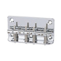 Dr Parts GPK851 Bridge Tailpiece for 4 String Bass Guitar to Suit JB & PB - Chrome