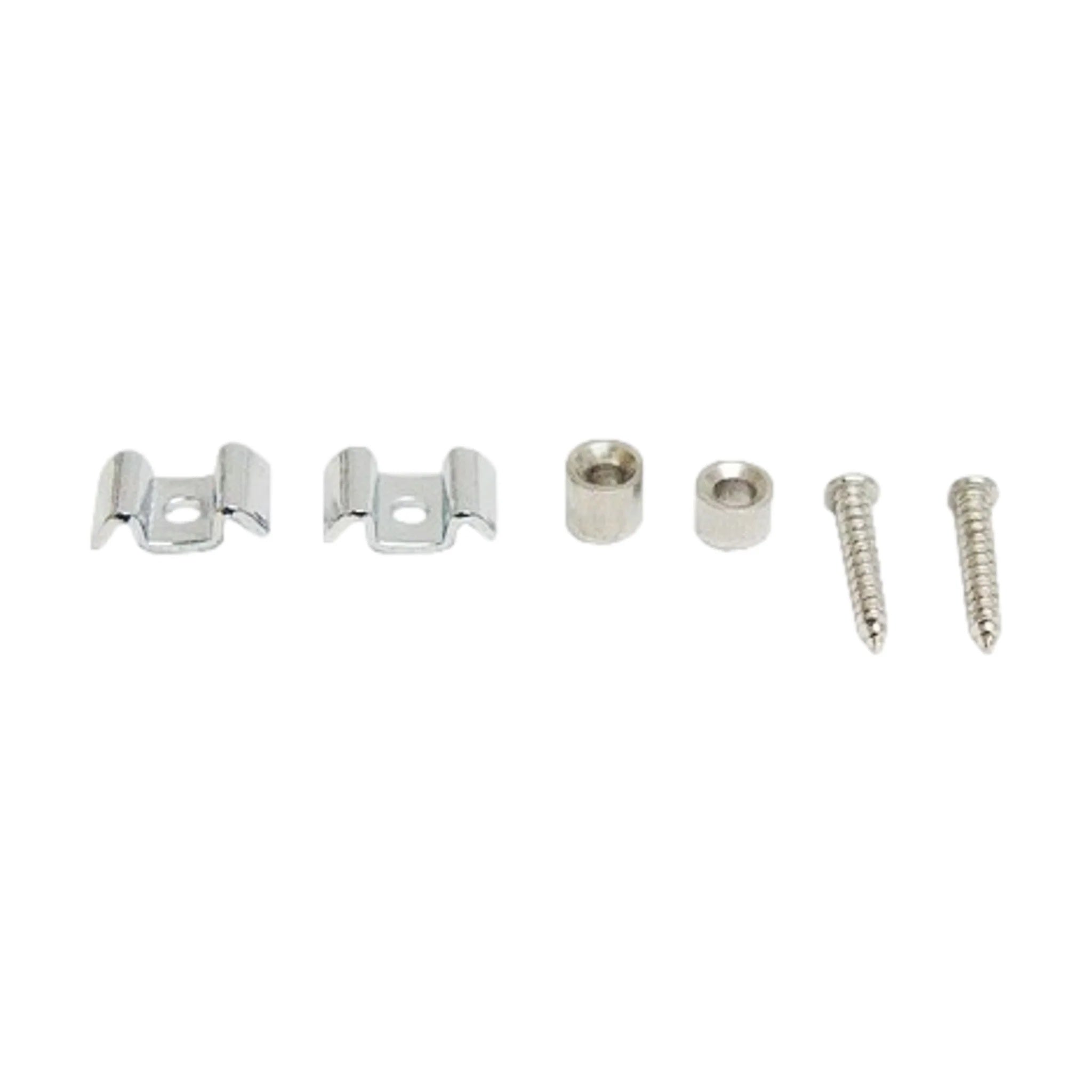 Chrome Dr. Parts GPK873 string guide for 6-string electric guitars, made of durable material with a sleek metallic finish.