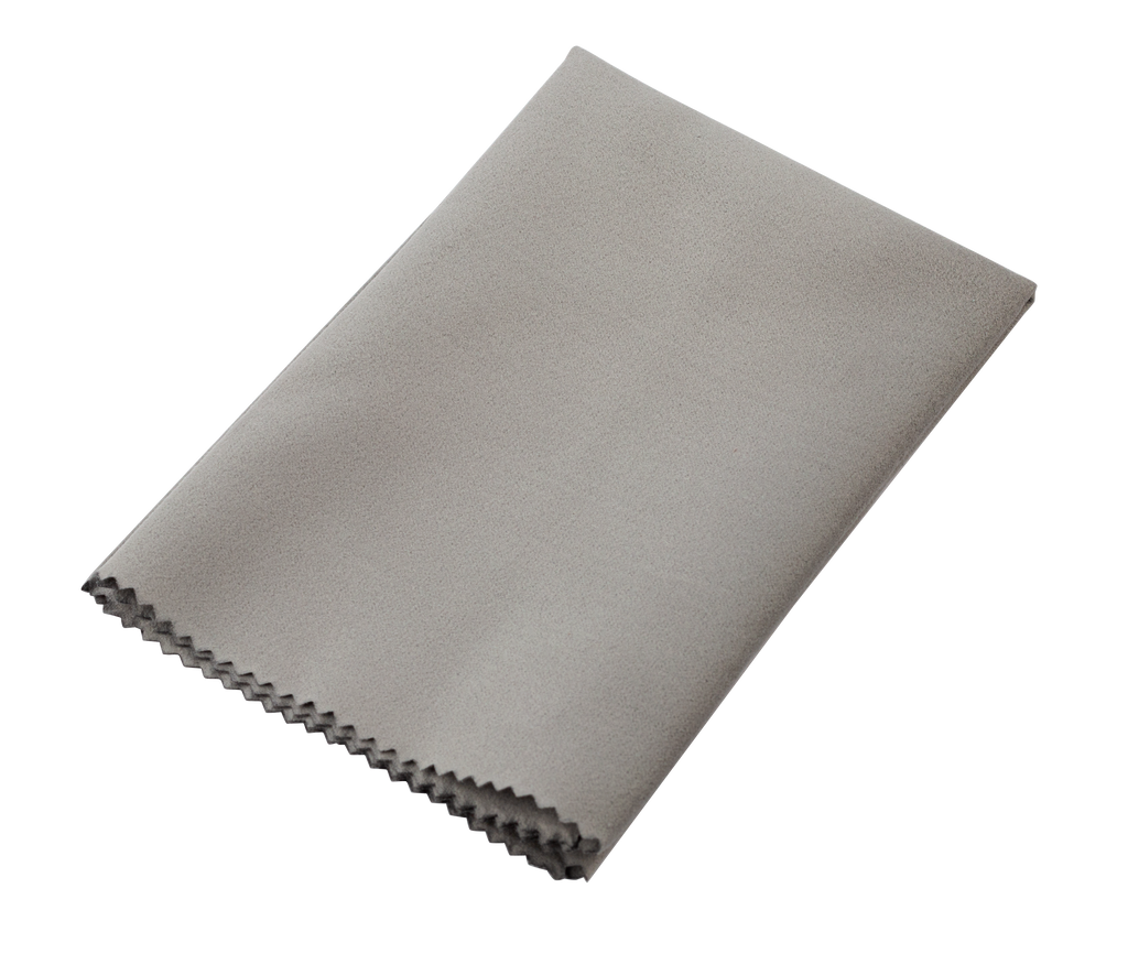 Grey XTR Micro-fibre Polishing Cloth for guitars, 30cm x 30cm, soft and effective for cleaning and polishing guitar surfaces.
