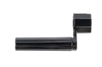 XTR plastic stringwinder for guitars in black, side view showing ergonomic handle and compact design, ideal for guitar string changing.