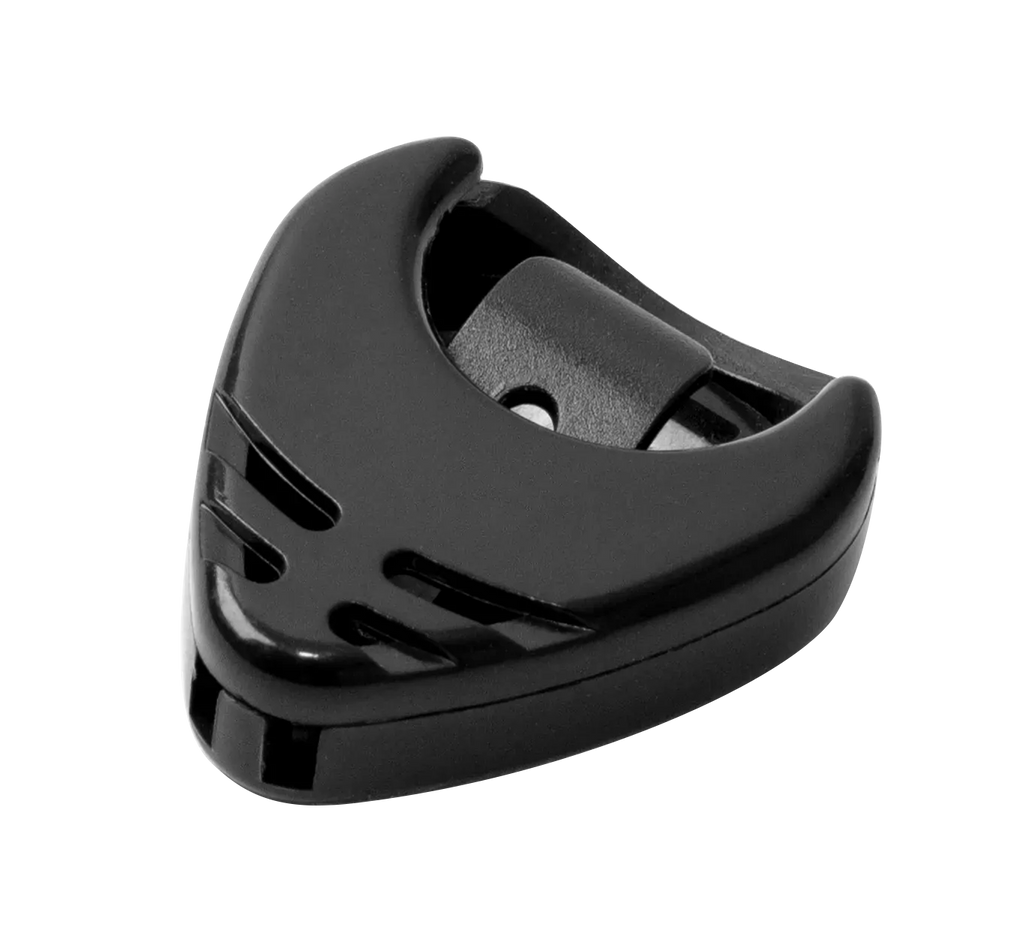 XTR pick holder for guitar accessories, shown in a compact black design