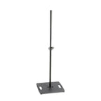Gravity GLS331B lighting stand with base plate, single point mounting, sturdy metal construction for studio or stage use.