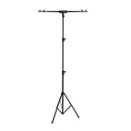 Gravity GLSTBTV17 tripod lighting stand with square T-Bar for studio or photography use, compact and adjustable.