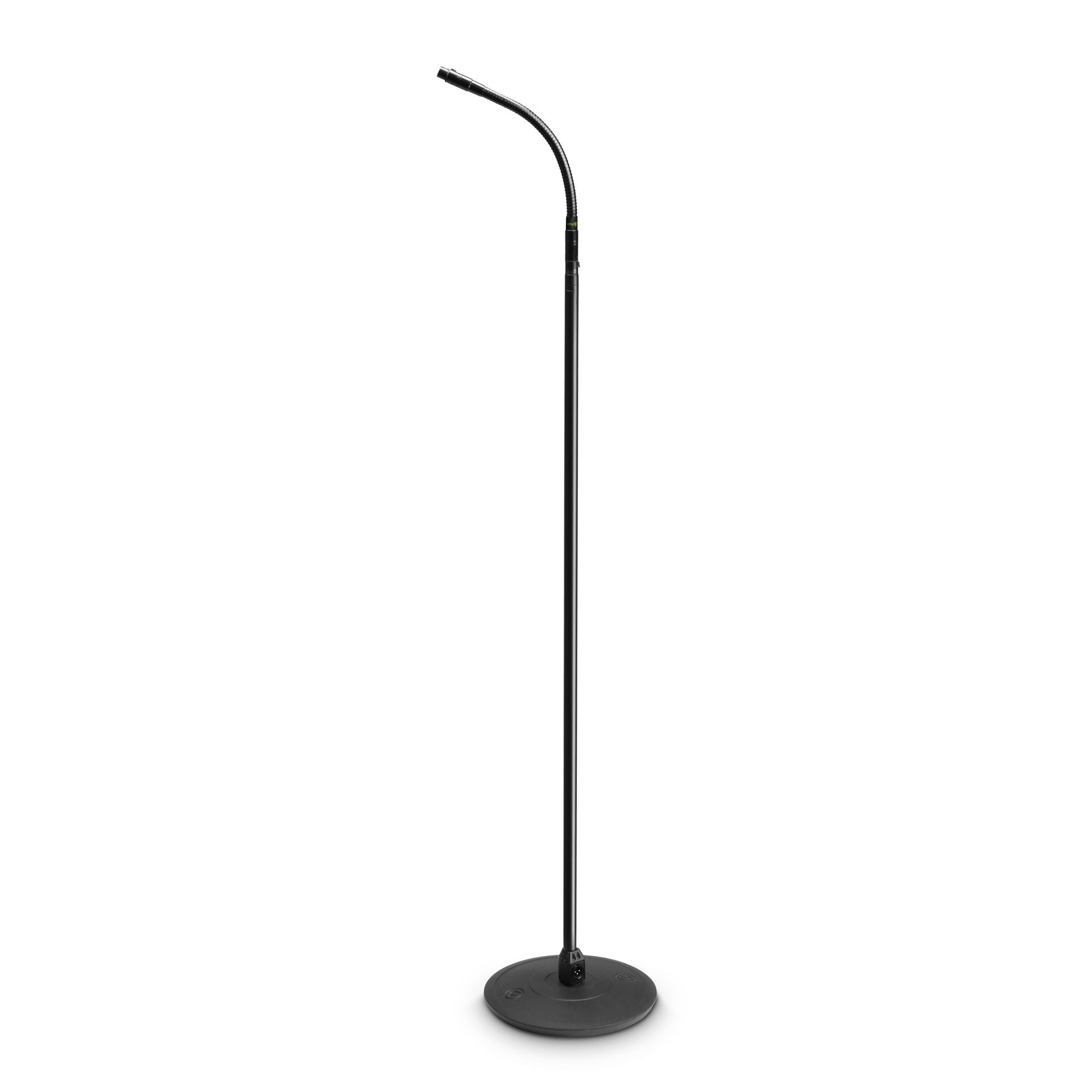 Gravity GMS23XLRB Round Base Microphone Stand with built-in XLR and Gooseneck