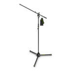 Gravity GMS4321B tripod microphone stand with adjustable height and sturdy base for studio and stage use.