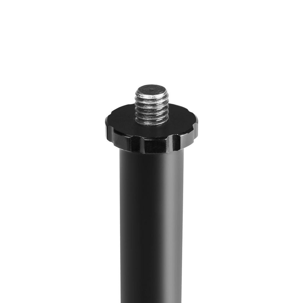 Gravity GMST01B round base short microphone stand with adjustable height and sturdy construction for vocal and instrument use.
