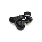 Gravity MSUCLMP universal adjustable microphone clip for stands, showing the flexible, secure grip on a microphone in a studio setting.