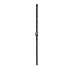 Gravity SP2342B adjustable speaker pole in black, extending up to 1800mm, with 35mm to M20 compatibility for speaker mounting.