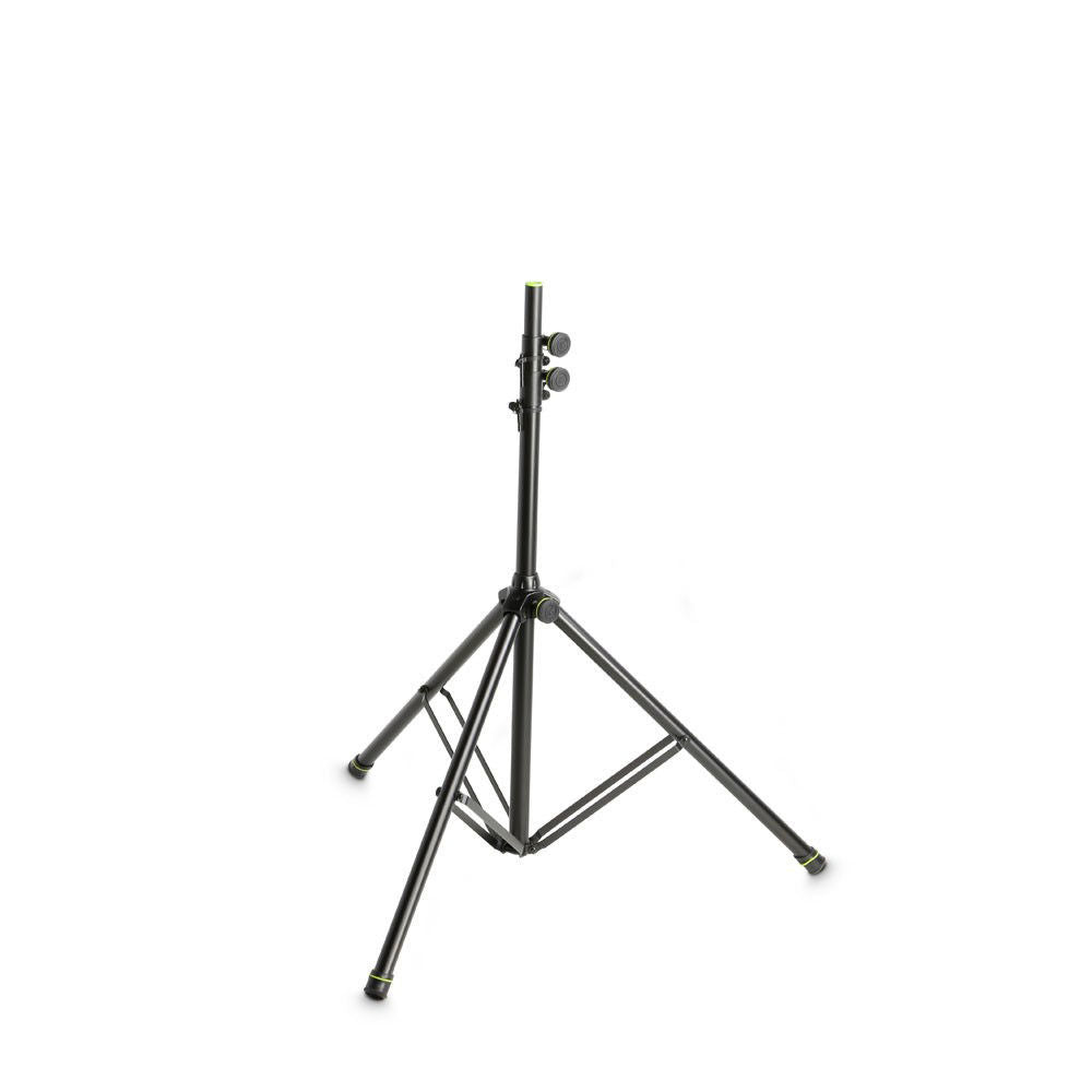 Gravity GSP5522B tripod speaker and lighting stand with 3m height and 30kg max load, shown with adjustable brackets and sturdy base.