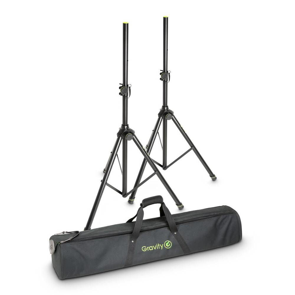 Gravity GSS5211BSET1 Speaker Stand Pair with Carry Bag 50kg Max. Load