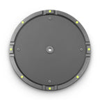 Round cast iron base for M20 poles by Gravity, designed for sturdy stands and brackets, shown in the image.