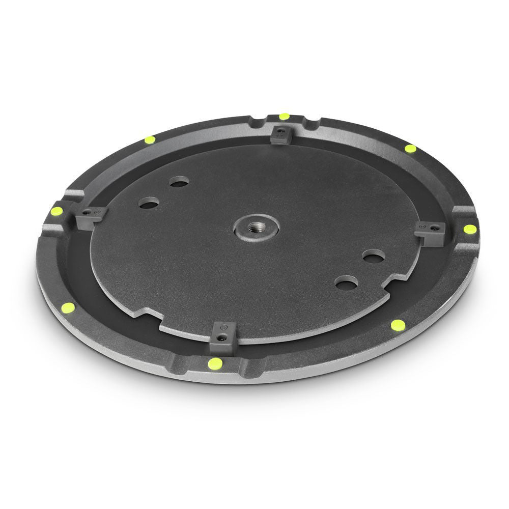 Gravity WB123SET1B Round Cast Iron Base And Weight Plate Set For M20 Poles