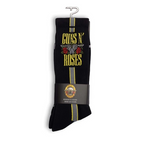 Perris Licensed GNR Side Stripe Large Crew Socks in Black-1 Pair