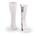 Perris Licensed GNR Side Stripe Large Crew Socks in White-1 Pair