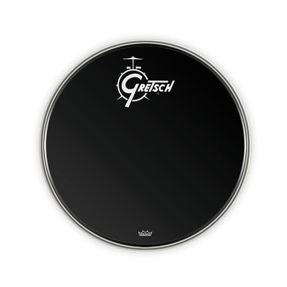 Gretsch Drumhead 22 Top Logo Ebony