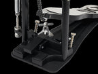 Gretsch G3 single bass drum pedal with adjustable footplate and chrome finish, designed for precise drum control and performance.