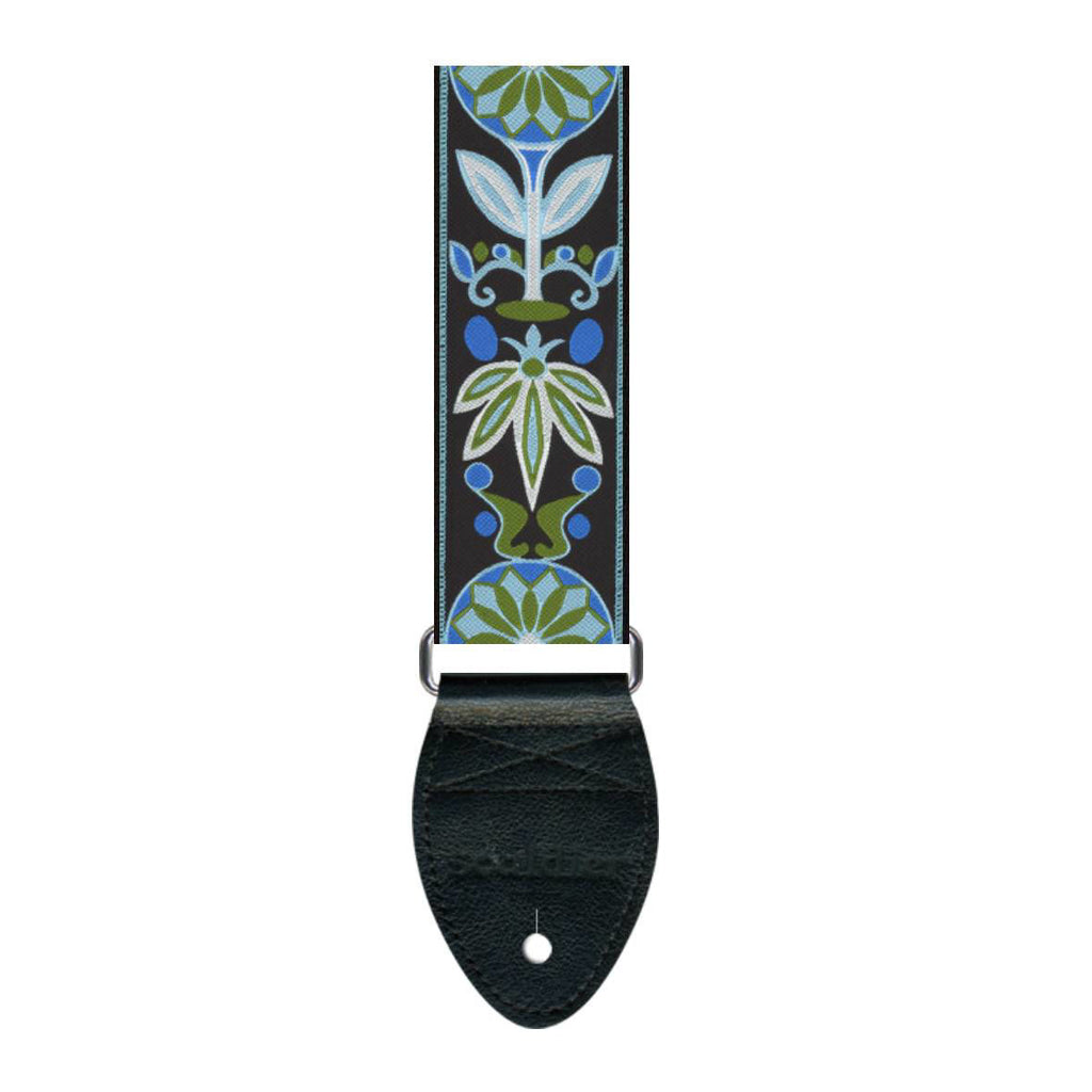 Souldier USA Guitar Strap 2in - Daisy Aqua