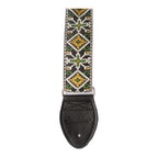Souldier USA Guitar Strap 2in - San Quentin Cash GD/ WH/ OD on BK Background
