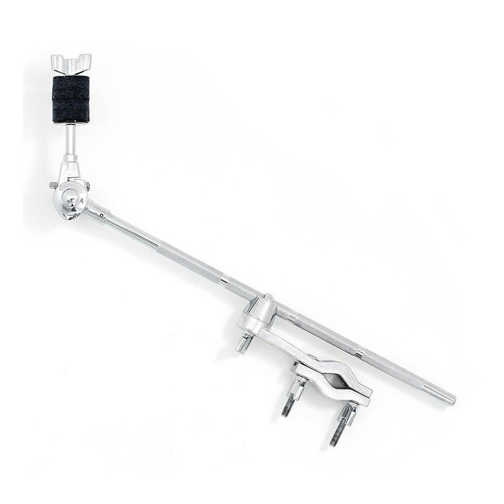 Gibraltar GSCGCABT grabber cymbal arm attachment with brake tilter for drum hardware, shown attached to cymbal stand.