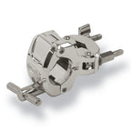 Gibraltar GSCGCRMC Chrome Rack Series Multi Clamp for drum hardware, showing sturdy metal construction and adjustable design.