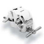 Gibraltar GSCGCSMC Chrome Super Multi Clamp attached to drum hardware, showcasing versatile drum accessory with chrome finish.