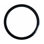 Black Gibraltar 4-inch bass drum port hole protector, drum accessory with protective cover for GMI bass drums.