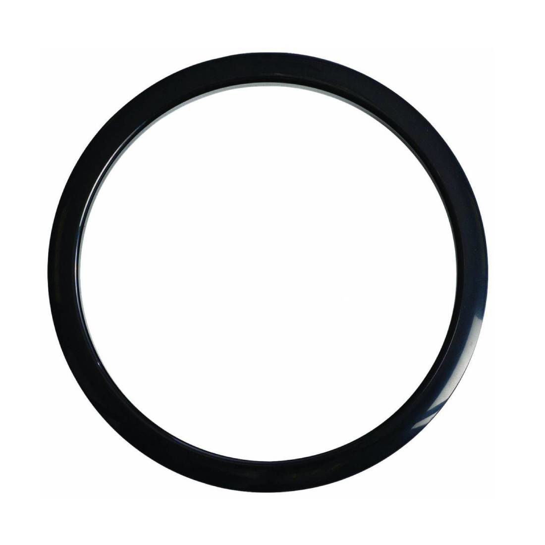 Black Gibraltar 4-inch bass drum port hole protector, drum accessory with protective cover for GMI bass drums.