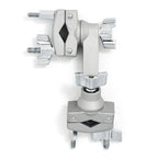 Gibraltar GSCPUGC adjustable angle multi-clamp with two holes, used for securing drum hardware in music setup.