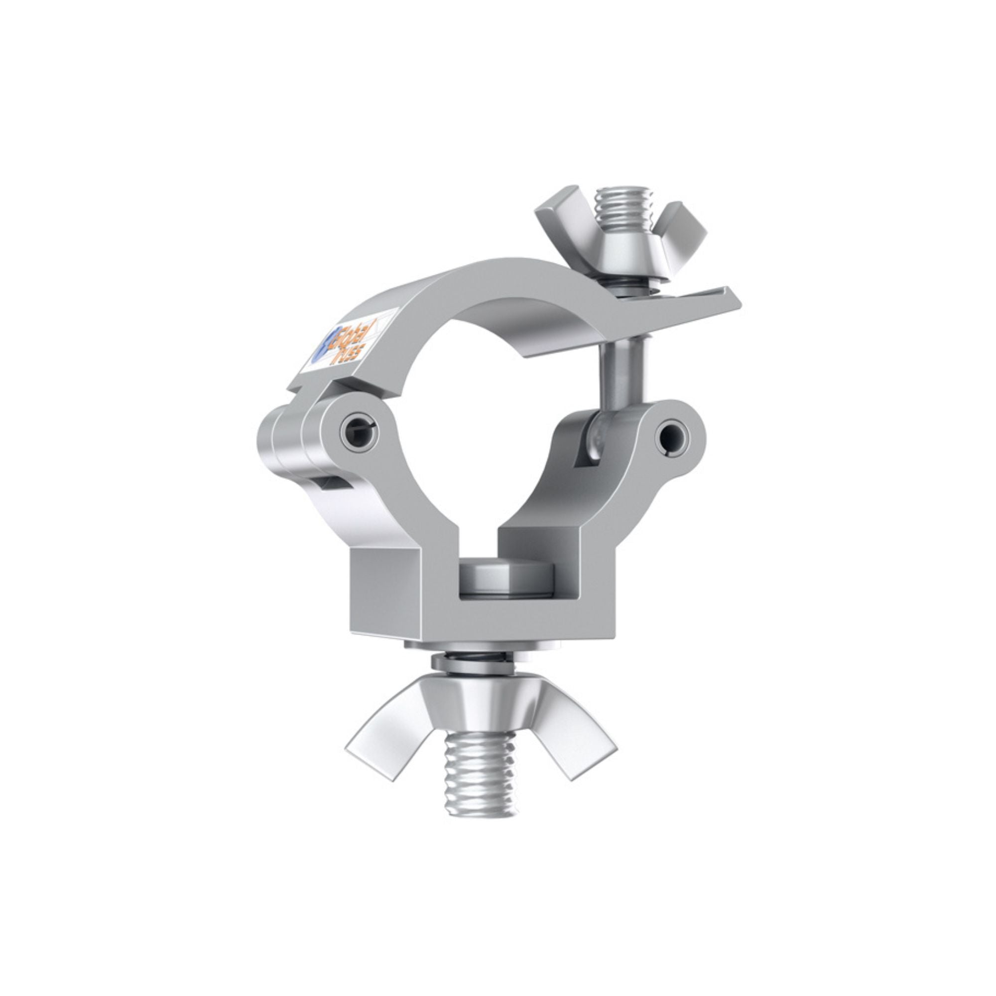 Global Truss 35mm√ò Light Duty (75kg) Half-Coupler with M10 Bolt - Silver