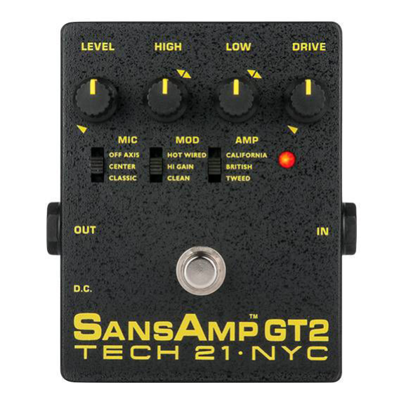 Tech 21 SansAmp GT2 Guitar Pedal
