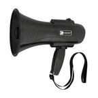 Carson GTC504R 15 watt black handheld megaphone with ergonomic handle, used for public address and outdoor events.