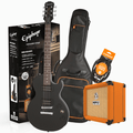 Epiphone Les Paul Special E1 Electric Guitar Starter Pack in Ebony Vintage with Crush 12 Amp, Armour Bag & GS10 Lead