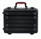 GATOR TSA utility case with reinforced handle and zippered compartments, designed for durable storage and travel convenience.