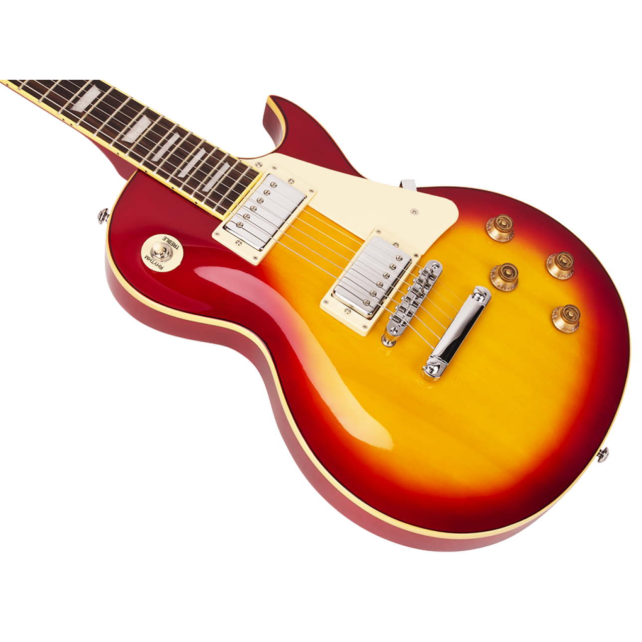 SX Les Paul Style Electric Guitar Pack with Gig Bag - Cherry Sunburst