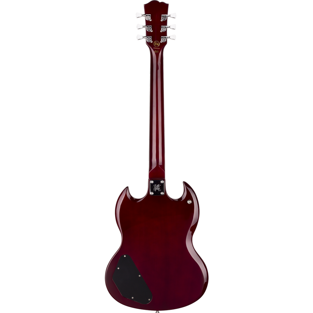 SX SG Style Electric Guitar Pack with Bag in Transparent Wine Red