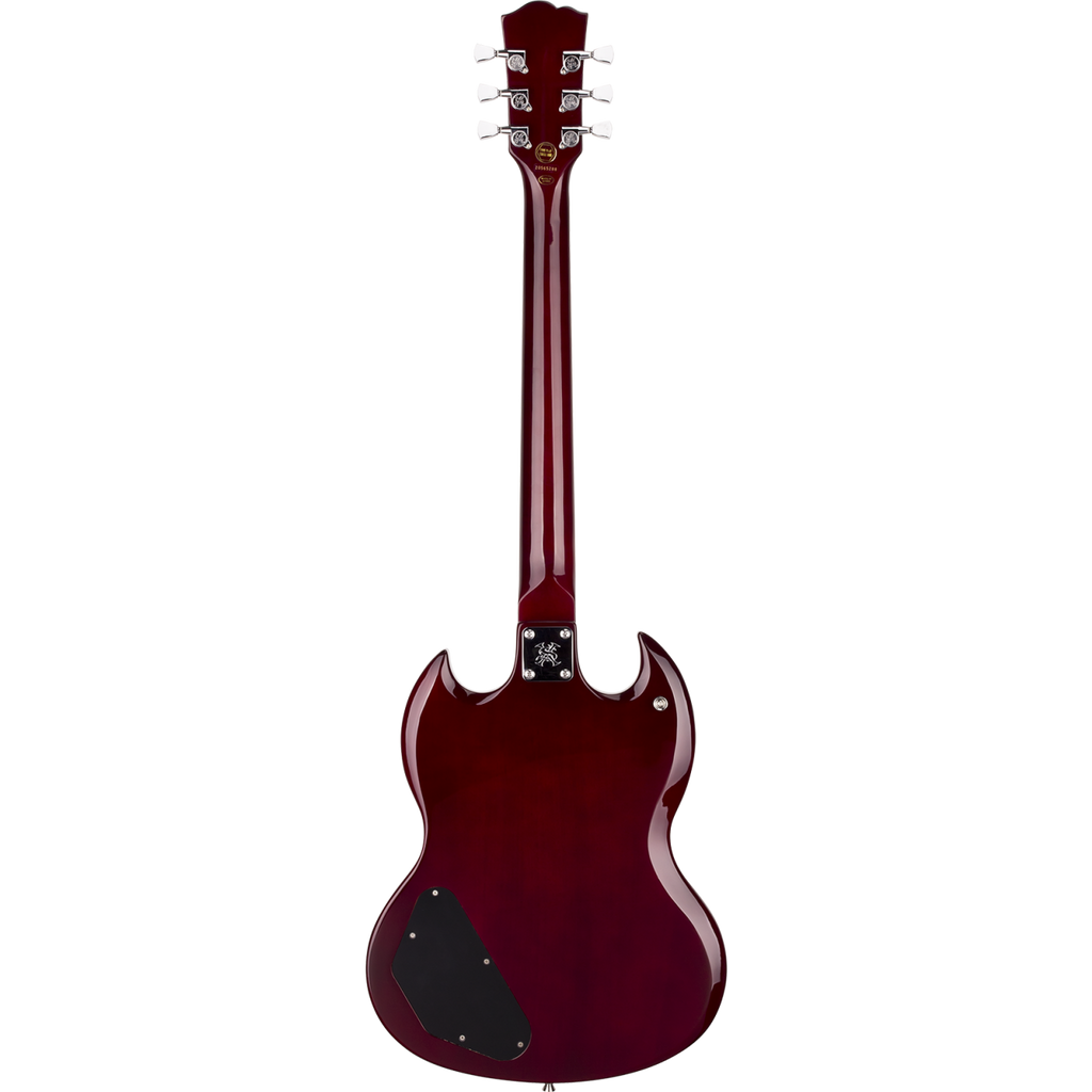 SX SG Style Electric Guitar Pack with Bag in Transparent Wine Red