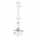 Grandview Extension Pole for Direct to Ceiling Projector Mount - White