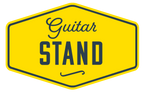 XTR tubular style guitar stand holding an electric guitar, showcasing durable metal construction and compact design for guitar accessories.