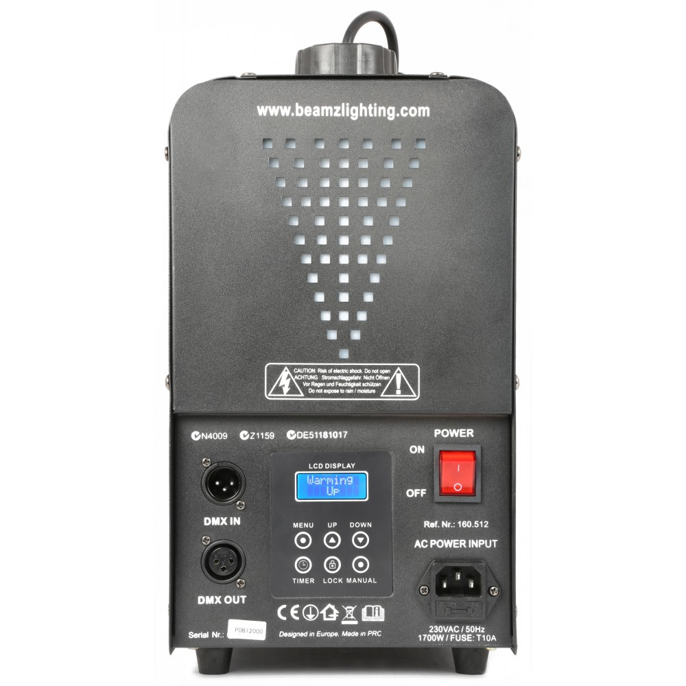 Beamz H2000 Faze Machine with Timer and DMX 1700W