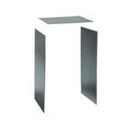 Altronic 18U 600mm deep 19-inch rack frame panel set with metal panels and mounting hardware for server or audio equipment.