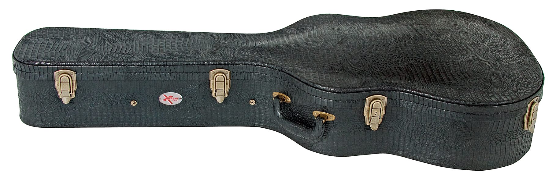 Xtreme HC3003 Dreadnought & 12 String Multi-Purpose Western Guitar Hardcase - Black Croc Vinyl